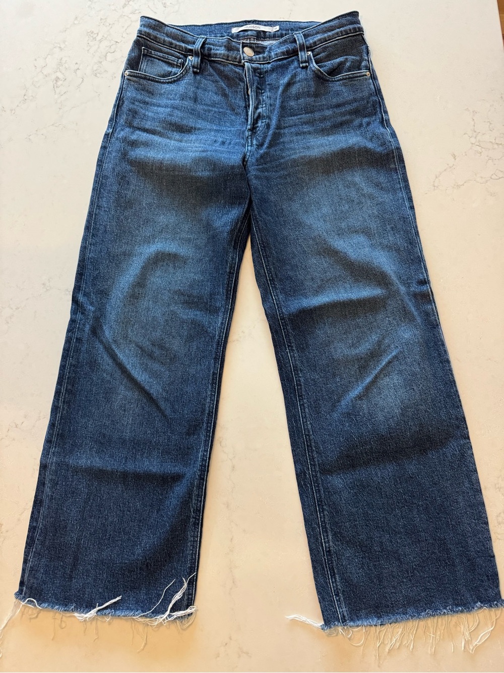 Hudson Jeans Rosie Wide Leg Dark Blue Jeans